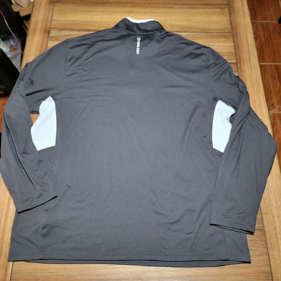 Puma Golf LS Black Quarter Zip Unisex Athletic Pullover "Coleman" - Size XXL - Picture 5 of 9